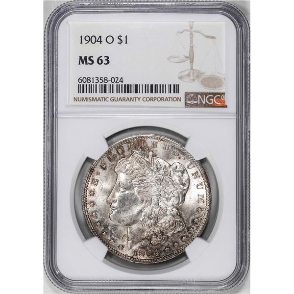 1904-O $1 Morgan Silver Dollar Coin NGC MS63