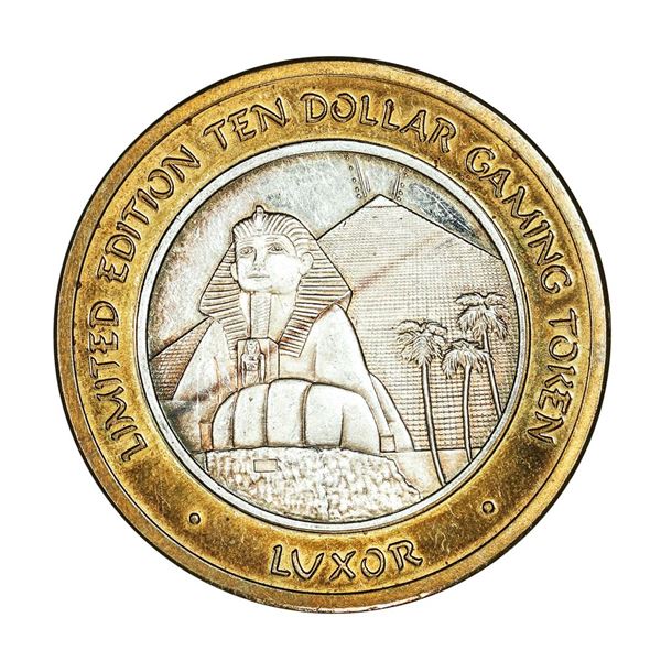 .999 Silver Luxor Las Vegas Nevada $10 Casino Limited Edition Gaming Token