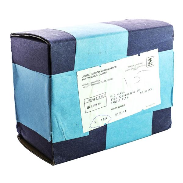 Original Unopened Sealed Box of (5) 1884-CC GSA $1 Morgan Silver Dollar Coins