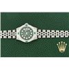 Image 4 : Rolex Ladies Stainless Steel Green Diamond & Emerald Datejust Wristwatch