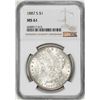 Image 1 : 1887-S $1 Morgan Silver Dollar Coin NGC MS61