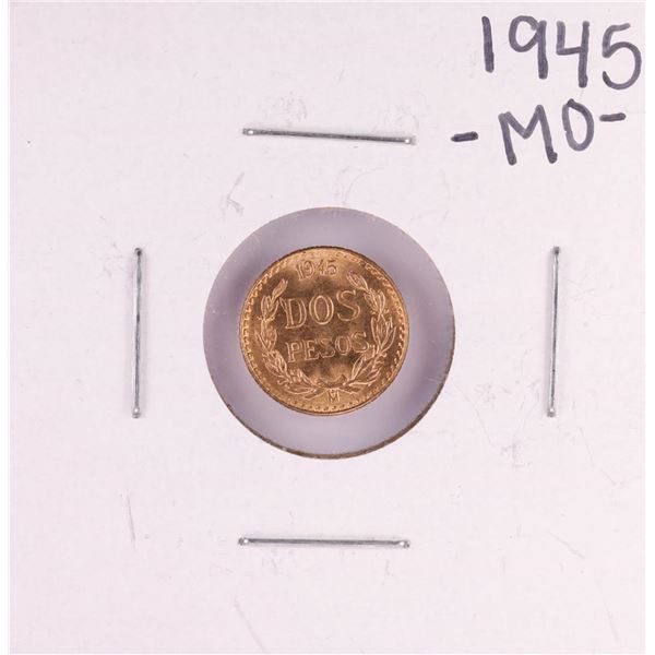 1945 Mexico Dos Pesos Gold Coin