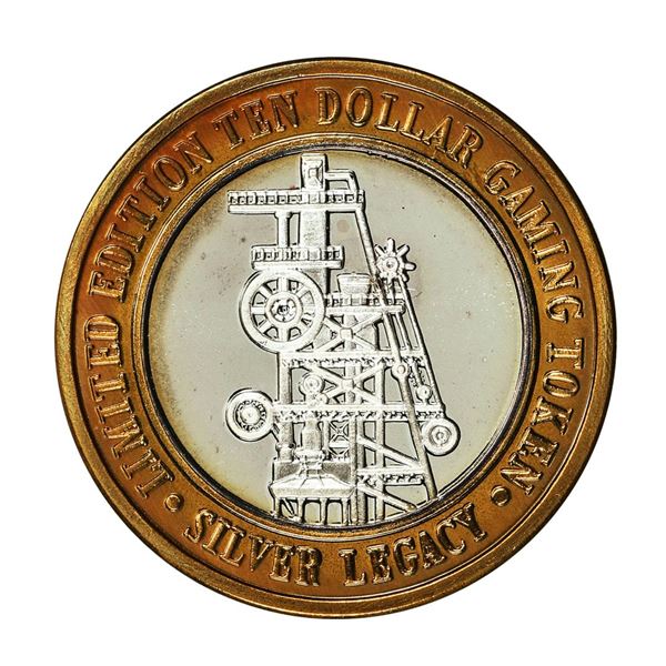 .999 Silver Silver Legacy Reno, Nevada $10 Casino Limited Edition Gaming Token