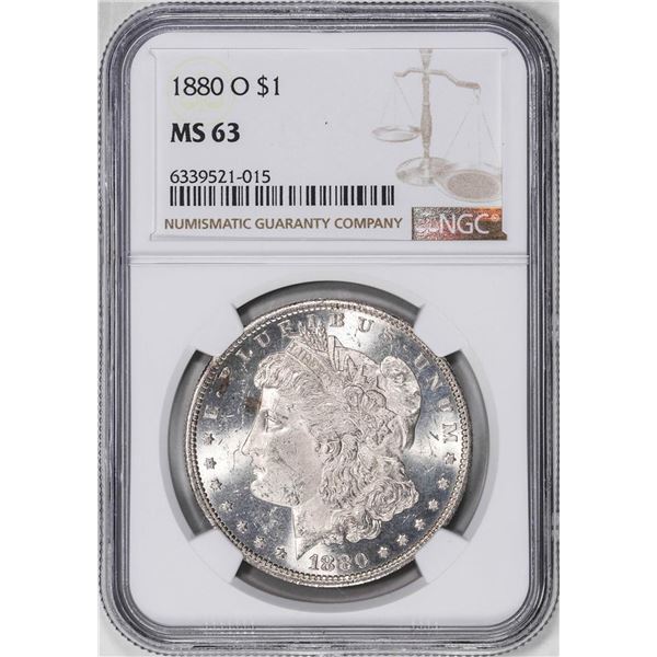 1880-O $1 Morgan Silver Dollar Coin NGC MS63