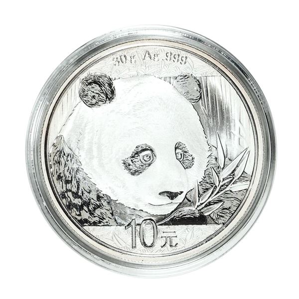 2018 China 10 Yuan Panda Silver Coin