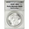 Image 1 : 1921-D $1 Morgan Silver Dollar Coin ANACS MS65 Rocky Mountain Hoard