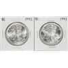 Image 1 : Lot of (2) 1992 $1 American Silver Eagle Coins