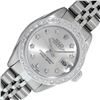 Image 2 : Rolex Ladies Stainless Steel Silver Star Diamond Datejust Wristwatch
