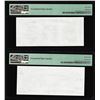 Image 2 : Set of Giori Test Note Washington & Lincoln Memorial PMG Superb Gem Unc 67EPQ