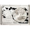 1995 $1 American Silver Eagle Coin & 2oz Silver Bar Set