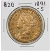Image 1 : 1891-S $20 Liberty Head Double Eagle Gold Coin
