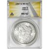 Image 1 : 1887 VAM-10 $1 Morgan Silver Dollar Coin ANACS MS62