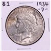 1934-D $1 Peace Silver Dollar Coin
