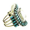 Image 3 : Tommy Lowe Navajo .925 Sterling Silver & Turquoise Cuff Watch Bracelet