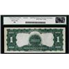 Image 2 : 1899 $1 Black Eagle Silver Certificate Note Fr.236 Legacy About New 50