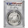 1993-P $1 Proof American Silver Eagle Coin PCGS PR69DCAM Edmund Moy Signature
