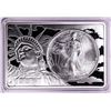 1993 $1 American Silver Eagle Coin & 2oz Silver Bar Set