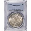 Image 1 : 1926-S $1 Peace Silver Dollar Coin PCGS MS64