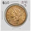 1891-S $20 Liberty Head Double Eagle Gold Coin