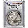 1991-S $1 Proof American Silver Eagle Coin PCGS PR69DCAM Edmund Moy Signature