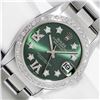 Rolex Midsize Stainless Steel Diamond Datejust Wristwatch