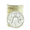 Image 2 : Roll of (20) Brilliant Uncirculated 1963 Franklin Half Dollar Coins