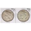 1926-S & 1935-S $1 Peace Silver Dollar Coins