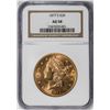 1877-S $20 Liberty Head Double Eagle Gold Coin NGC AU58