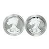 Image 1 : Lot of 2018-W & 2019-W $1 Proof American Silver Eagle Coins