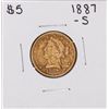 Image 1 : 1887-S $5 Liberty Head Half Eagle Gold Coin