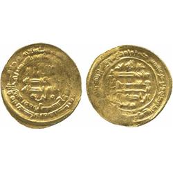 ISLAMIC COINS, Abbasid. al-Radi, Gold Dinar, Hamadan 327h, 3.01g (A 254.1).  Weakly struck