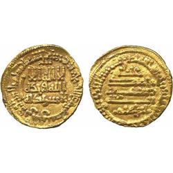 ISLAMIC COINS, Aghlabid. Ibrahim II (261-289h), Gold Dinar, no mint 283h, 4.20g (al-‘Ush 1