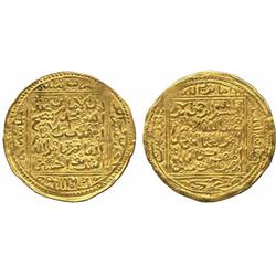 ISLAMIC COINS, Sa‘adian Sharifs. Ahmad al-Mansur (986-1012h), Gold Dinar, Baldat Sijilmasa