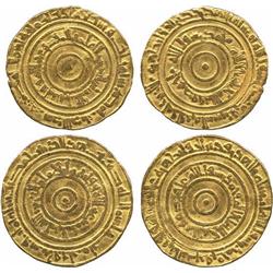 ISLAMIC COINS, Fatimid. al-‘Aziz, Gold Dinars (2), Misr 368h, Misr 373h (N 702, 708).  Abo