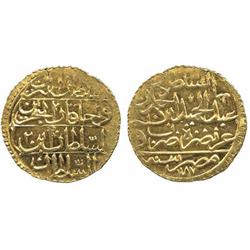 ISLAMIC COINS, Ottoman. ‘Abd al-Hamid I with Jidawi Bey, Gold Zeri Mahbub, Misr 1187h, yea