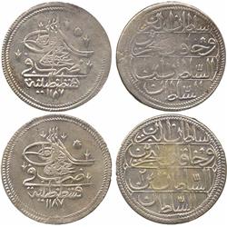 ISLAMIC COINS, Ottoman. ‘Abd al-Hamid I, Kurush (2), Qustantiniya 1187h, years 1, 2 (Pere 