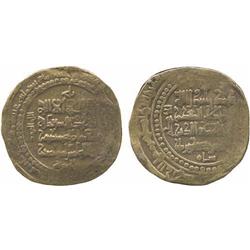 ISLAMIC COINS, Great Seljuq. Sanjar (511-552h), Gold Dinar, Balkh 512h, 3.92g (A 1687).  F