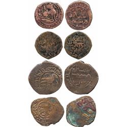 ISLAMIC COINS, Ilkhanid. Abu Sa’id, Fulus (4), pictorial types, Isfarayin 735h, rev lion (