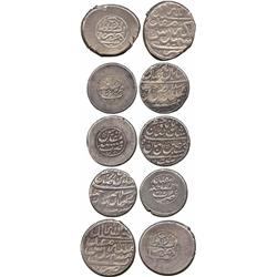 ISLAMIC COINS, Afsharid. Nadir Shah, Rupees (3), Isfahan, 1157, Mashhad 1153, Tabriz 1157;