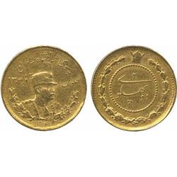 ISLAMIC COINS, Pahlavi. Reza Shah (1304-1320sh), Gold 2-Pahlavi, 1306sh, 3.73g (F 93; KM Y