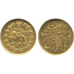 ISLAMIC COINS, Pahlavi. Reza Shah, Gold Pahlavi, 1305sh (F 90).  In NGC holder graded MS63