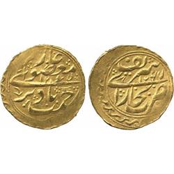 ISLAMIC COINS, Mangit of Bukhara. temp. Nasrullah (1243-1277h), Tilla, Bukhara-yi Sharif 1