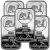 Lot of 5 -1 oz. Prospector Silver Bars