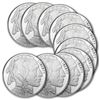 Image 2 : (10) Buffalo Design 1 oz Silver Rounds