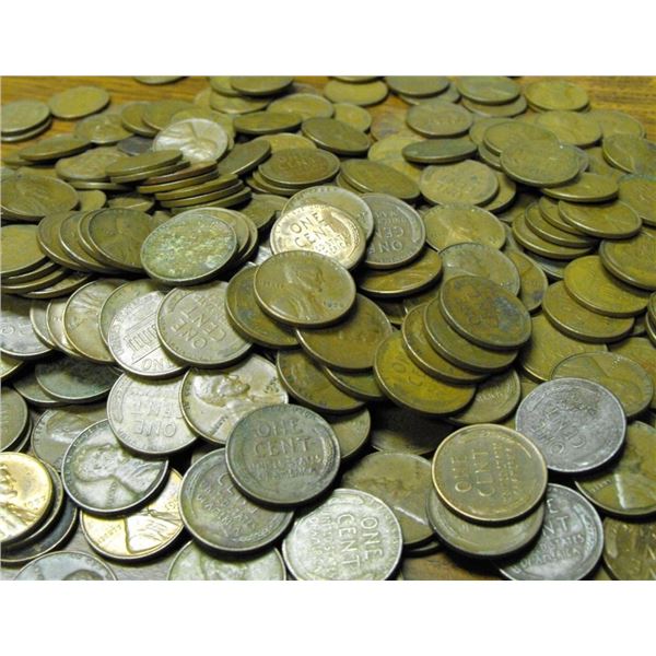 300 Wheat Cents - Circulated