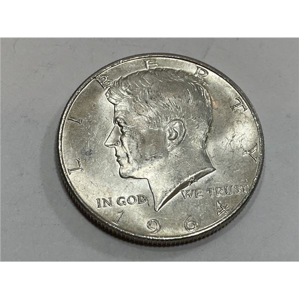 90% Silver 1964  BU Kennedy Half Dollar