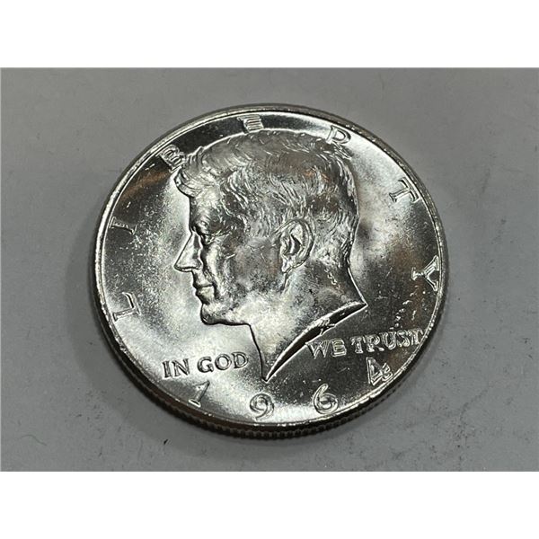 90% Silver 1964  BU Kennedy Half Dollar