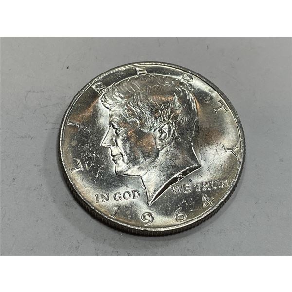 90% Silver 1964  BU Kennedy Half Dollar