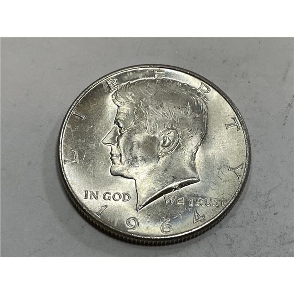 90% Silver 1964  BU Kennedy Half Dollar