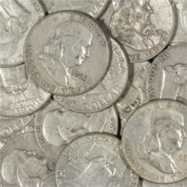 (20) Franklin Half Dollars - 90% Silver